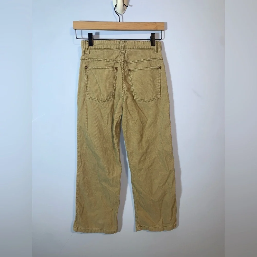 Old navy vintage Y2K khaki tan wide leg corduroy baggy pants size 8